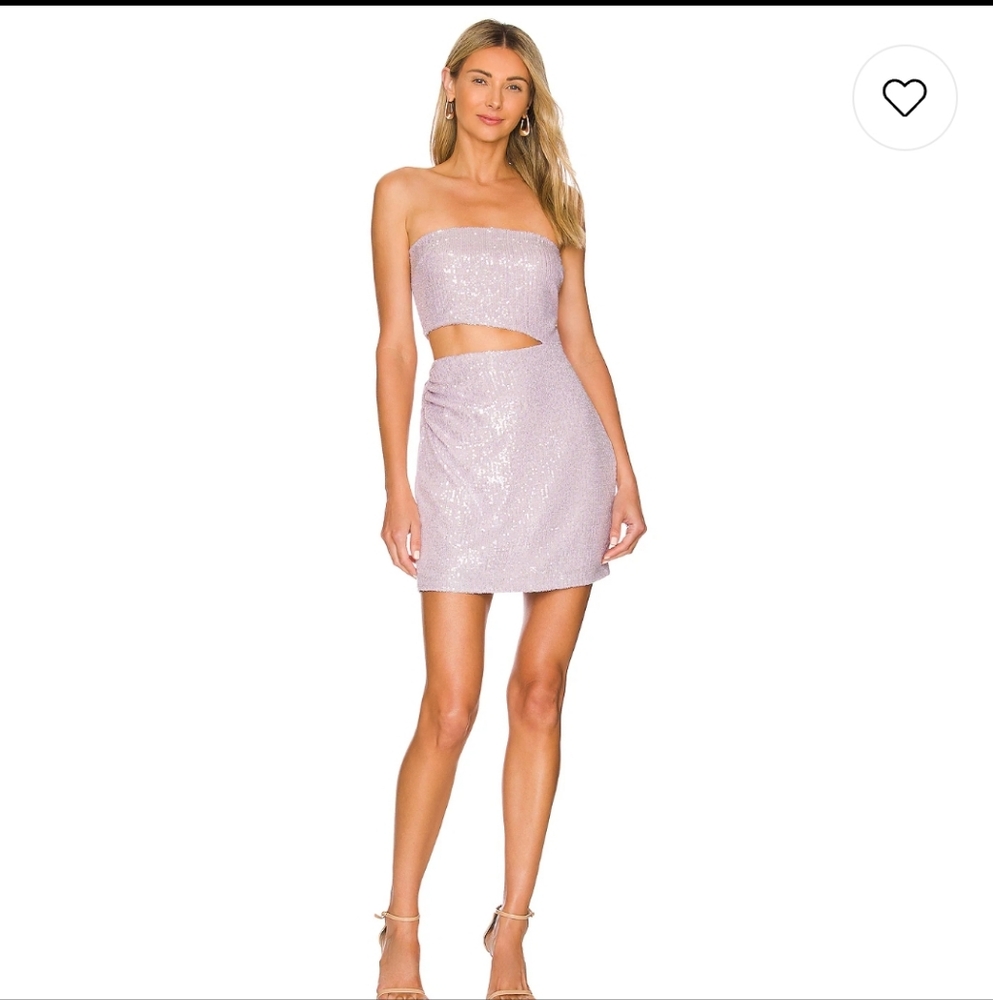 Meara Mini Dress in Lavender by Amanda Uprichard, SZ Med, New with Tag